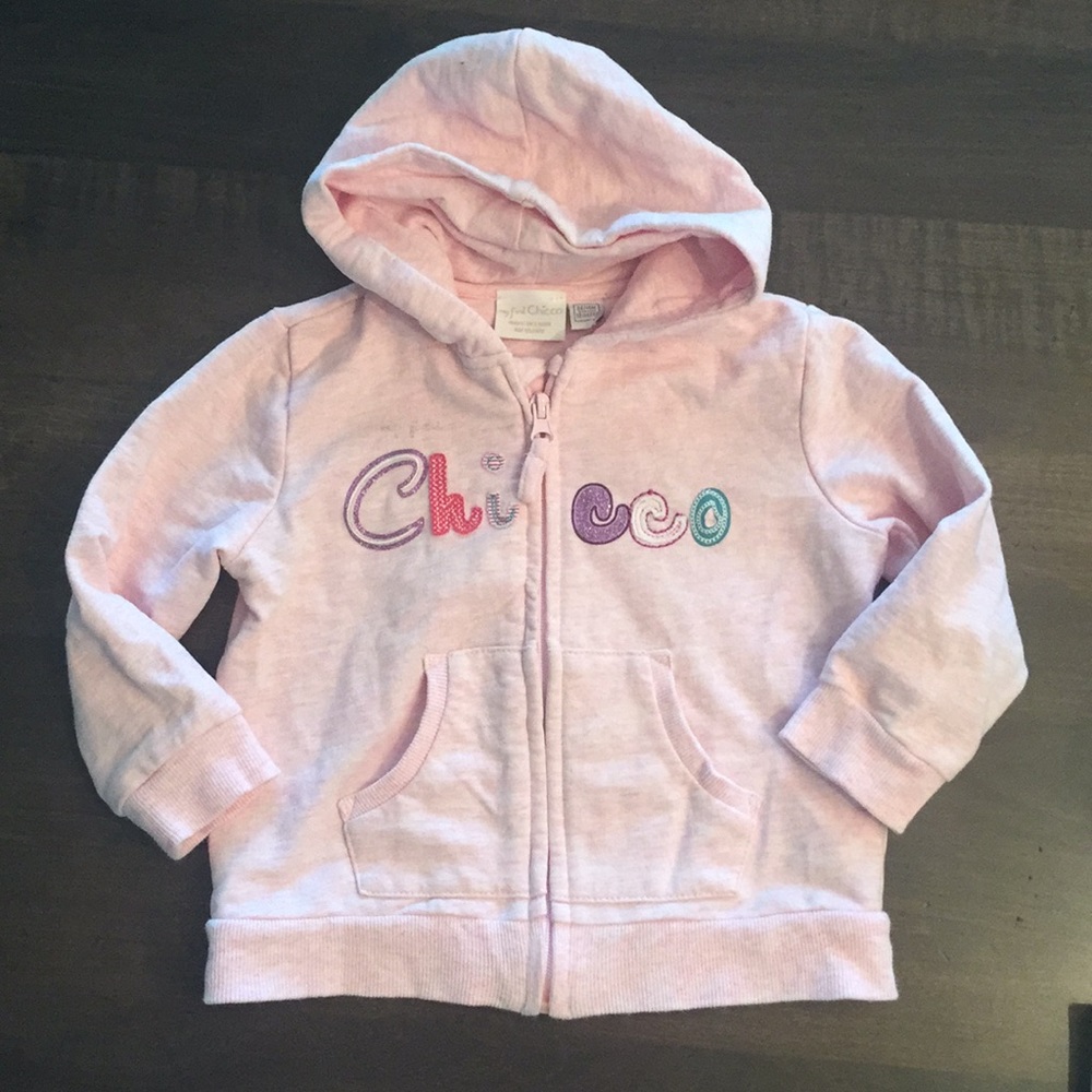 My first Chicco hooded sweatshirt, size 18 month